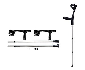 PAR DE MULETA CANADENSE SKD FX POP 110KG CK - PRETO