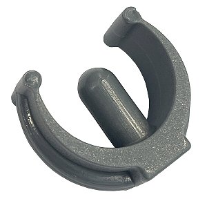 PINO TIPO CLICK 1" POLIMERO CINZA ESCURO - 12 UNIDADES