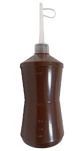 ALMOTOLIA MARROM 500ML BICO RETO - EMBALAGEM COM 12 UNID