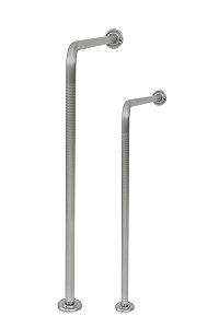 BARRA DE APOIO EM L 60 X 70  COR NATURAL COM RECARTILHA