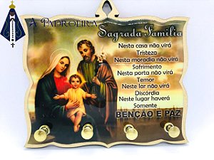 Sagrada Família - PORTA CHAVES - MDF RESINADO