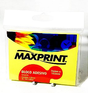 DUPLICADO - BLOCO ADESIVO PEQUENO MAX 1 PC REF - 74986