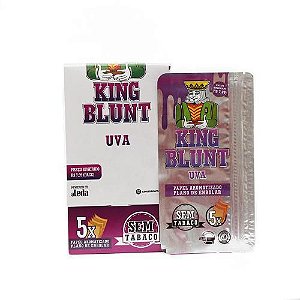 Seda King Blunt - Uva (Caixa com 25 uni com 5 Folhas)