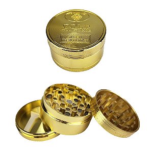 Dichavador De Metal DK 2F 24K Grande Dourado