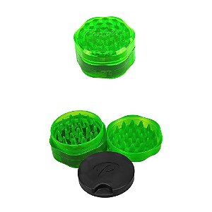 Dichavador De Policarbonato Papelito Médio 3 Partes 50mm - Verde Limão