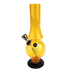 Bong De Acrílico Moon Waterpipe Triangulo 20cm - Laranja