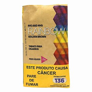 Tabaco Para Enrolar Cigarro Rainbow Golden Brown 25g