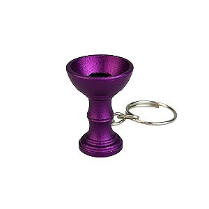 Chaveiro De Alumínio Pro Hookah - Roxo Fosco