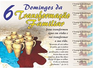 Cartela 6 Domingos da Transformação Familiar - 50 un