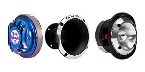 Driver Trio Fenólico QVS 40VPK 200w RMS + Corneta 1450 Alumínio + Super Tweeter QVS 530TRIO 150RMS