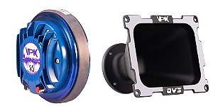 Driver Trio Fenólico QVS 40VPK 200w RMS + Corneta 2 Polegadas QVS 2117 Alumínio