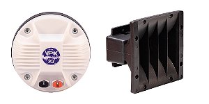 Driver Titânio QVS 30VPK 120w RMS 1 polegada + Guia de Onda QVS 1625