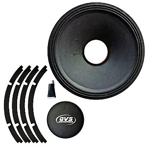 Kit Reparo Alto Falante 15 Polegadas QVS 1000W RMS Trotter -  15TRT2.0K