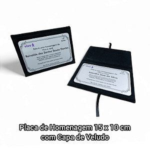 Placa de Homenagem