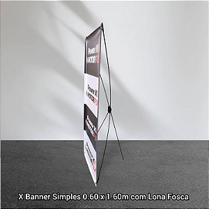 X Banner Simples 0.60 x 1.60 m