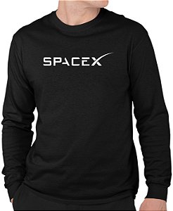Camiseta Spacex Manga Longa