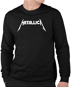 Camiseta Metallica Manga Longa