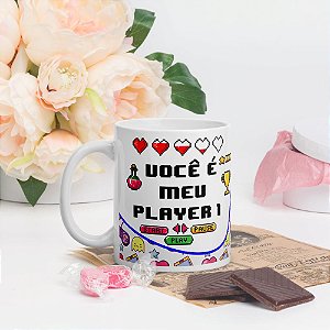 Caneca Você é meu Player 1