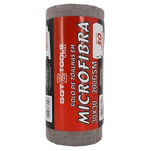 SGT ROLO DE TOALHAS EM MICROFIBA 30X30 200GSM 50UN COD 1801010505