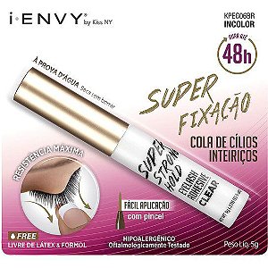 Cola de Cílios Super Strong Hold Incolor Ienvy by Kiss NY