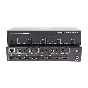 MATRIX HDMI UHD 4K VERSÃO 2.0 4x4 PORTAS