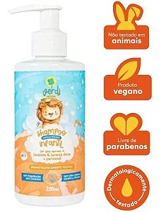 Shampoo Infantil Natural de Lavanda, Laranja Doce e Pantenol - Verdi Natural  - Compre Online