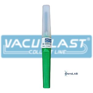 Agulha múltipla para coleta sangue a vácuo 25x0,8mm, caixa com 100 unidades, mod.: AGV2508-C-CXN (Vacuplast)