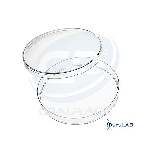 Placa de Petri para microbiologia 60x15mm, estéril, pacote com 10 unidades, mod.: 18130E-PCT (Cralplast)