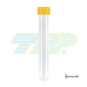 Tubo para biorreator, 15 mL, fundo redondo, PP, tampa com filtro, estéril, caixa com 800 unidades 87017 (TPP)