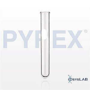 Tubo de ensaio 25x150mm, capacidade de 55 ml, Pacote com 72 unidades 9800-25-PCT (Pyrex)