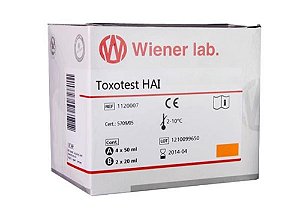 Toxoplasmose HAI (toxoteste), Kit para determinação de 80 testes, mod.: 302 (Wiener)