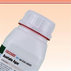 ❆Agar Acetato (Acetate Agar), Frasco com 500 gramas, mod.: M1225-500G (Himedia)