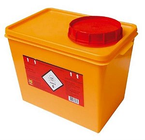 Coletor Rígido para Resíduos Toxicológicos, 7 litros, Unidade, mod.: 0145101 (Descarpack)