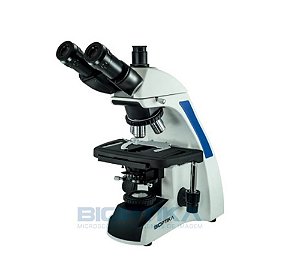 Microscópio biológico binocular profissional, óptica infinita, 4 objetivas, iluminação Tipo Kohler, bivolt  B60B (Bioptika)