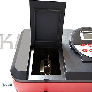 Espectrofotômetro digital UV visível, automático, faixa 190-1100nm, com varredura banda 2nm, bivolt IL-593-S-BI (Kasuaki)