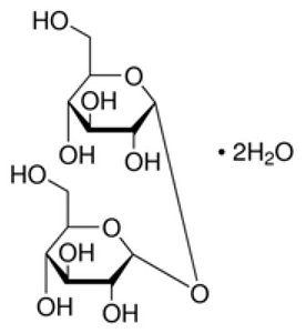 D-(+)-Trehalose dihydrate, from Saccharomyces cerevisiae, ≥99%, Frasco com 100 gramas (Sigma)
