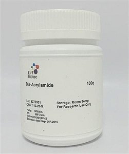 Bis-acrilamida, frasco com 100 gramas BA100 (Ludwig)