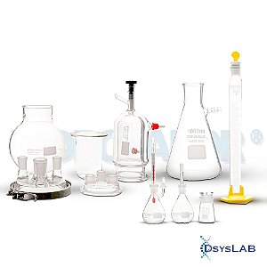 Ampola p/amostra gás c/2 torneira de vidro 125 ml 76205B00125 (Vidrolabor)