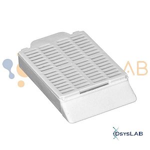 Cassete histológico com tampa removível, branco, pacote com 250 unidades FL11-0501 (Firstlab)