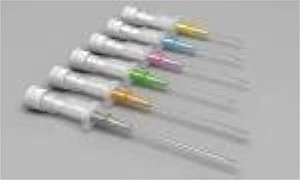 Cateter intravenoso 16G, 1,7/45mm, teflon, estéril, cor do canhão preto, Caixa com 50 unidades, mod.: CATE16GT144 (Polyon)