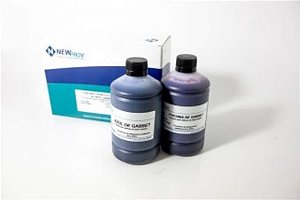 Conjunto para coloração de Ziehl-Gabbet, Kit com 2 frascos de 500 ml, mod.: PA187 (Newprov)