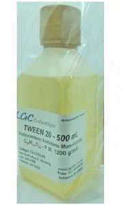Tween 20 (Tensoativo hidrofílico, Polisorbato 20), frasco com 500 ml 13-1316-05 (LGCBio)