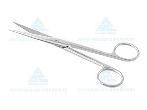 Tesoura Cirúrgica Reta, Fina/Fina, Tamanho 15cm, confeccionada em Aço Inox TESCIRRFF15001 (ABC)