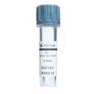 Microtubo para coleta de sangue com fluoreto de sódio e EDTA K2 (cinza), 0,5 ml, plástico, rack com 50 unidades FL5-1505 (Firstlab)