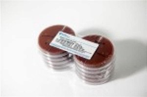 ❆ Agar Chocolate Thayer Martin em Biplaca de Petri 90x15mm, Pacote com 10 unidades, mod.: PA42 (Newprov)