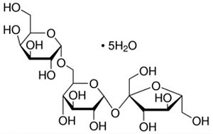 D-(+)-Raffinose pentahydrate ≥98.0%, Frasco com 25 gramas (Sigma)