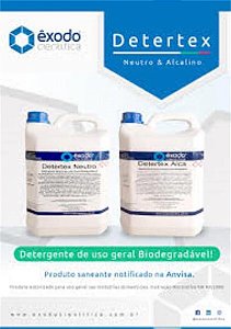 Detergente Alcalino Detertex, pH 9,5-10,5, Frasco de 5 Litros, mod.: DA09522RA, (ÊXODO)
