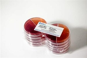 ❆ Agar Mac Conkey/ Salmonella Shigella em Biplaca de Petri 90x15mm, Pacote com 10 unidades, mod.: PA44 (Newprov)