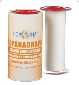 Esparadrapo microporoso branco, hipoalergenico, tamanho 10cm x 10m, caixa c/ 6 unidades, mod.: FT1010-CXE (Copertina)