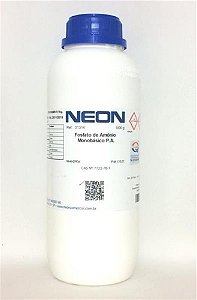 Fosfato de Amônio Monobásico P.A., CAS 7722-76-1 , Frasco 1000 g (Neon)